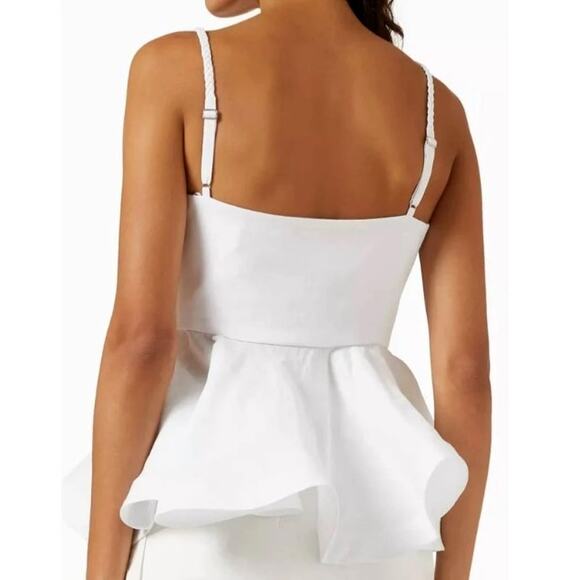 No Pise La Grama Women's White Polka Dots Dreamy Top Size M - Picture 2 of 11